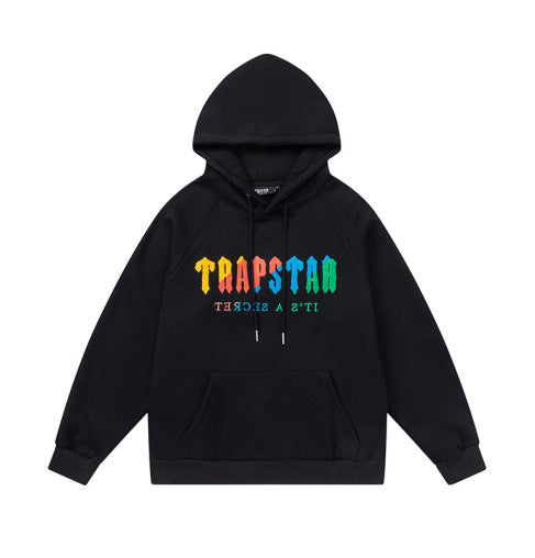 Trapstar Rainbow Black Hoodies