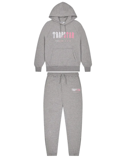 Trapstar its a secret tracksuit pink/grey